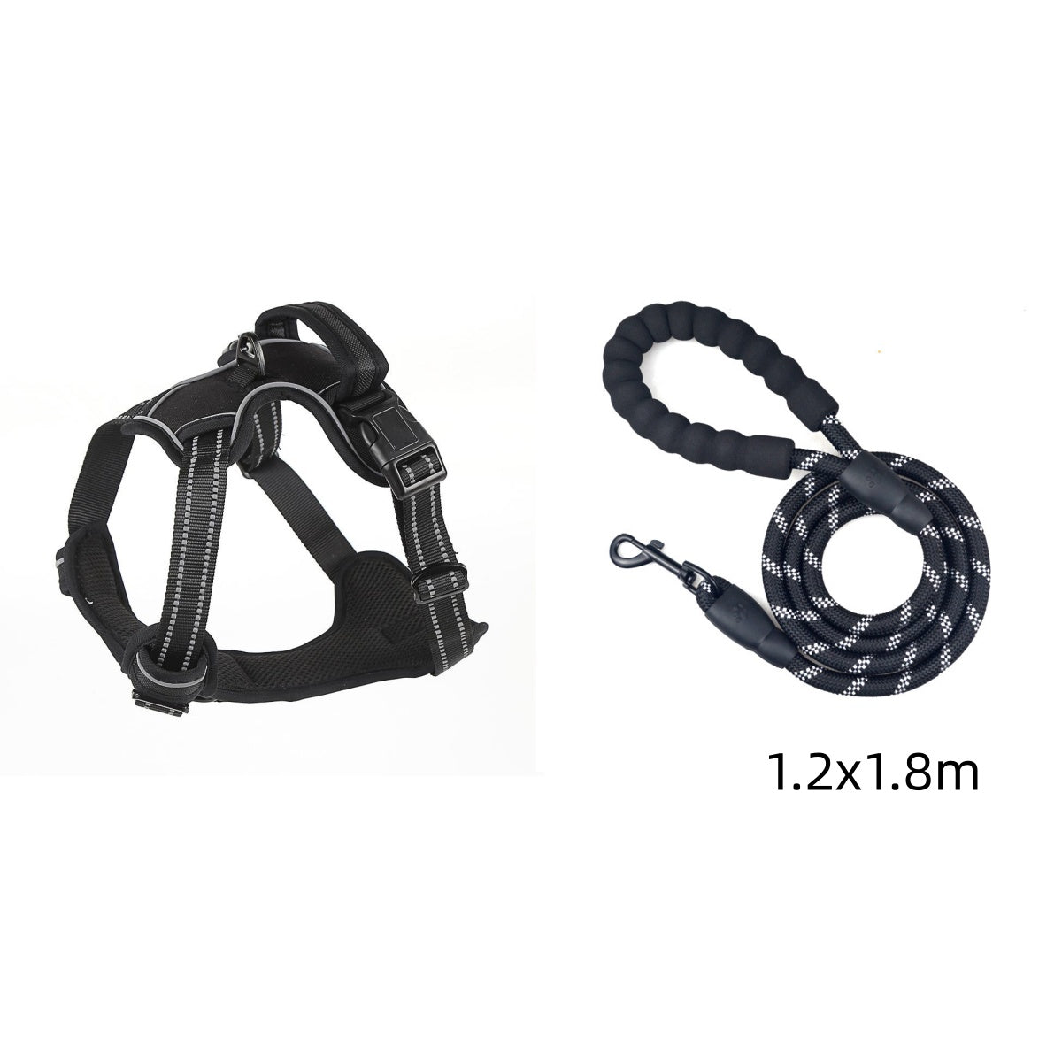 Harnais réfléchissant anti-traction pour chien