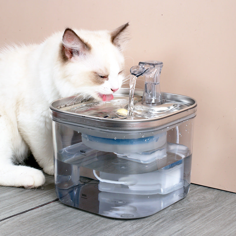 Fontaine à eau silencieuse pour chiens et chats
