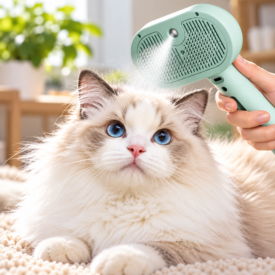 Brosse nettoyante pour chiens et chats