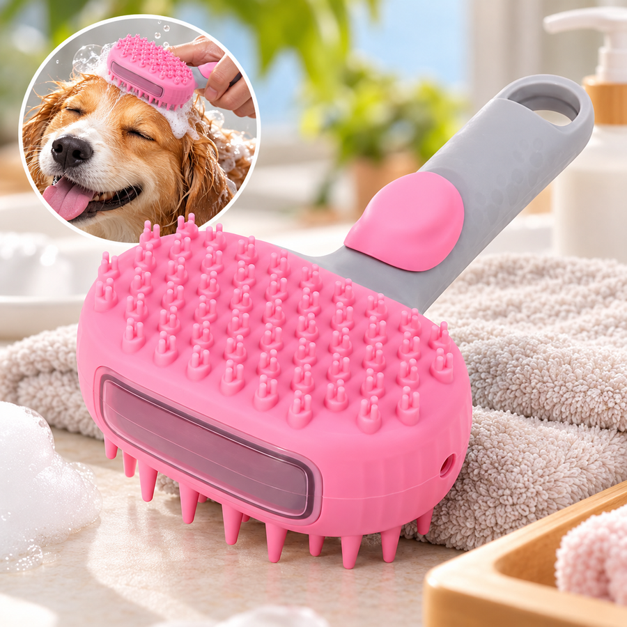 Brosse de bain douce pour chiens et chats