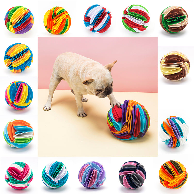 Balle de fouille pliable pour chat et chien