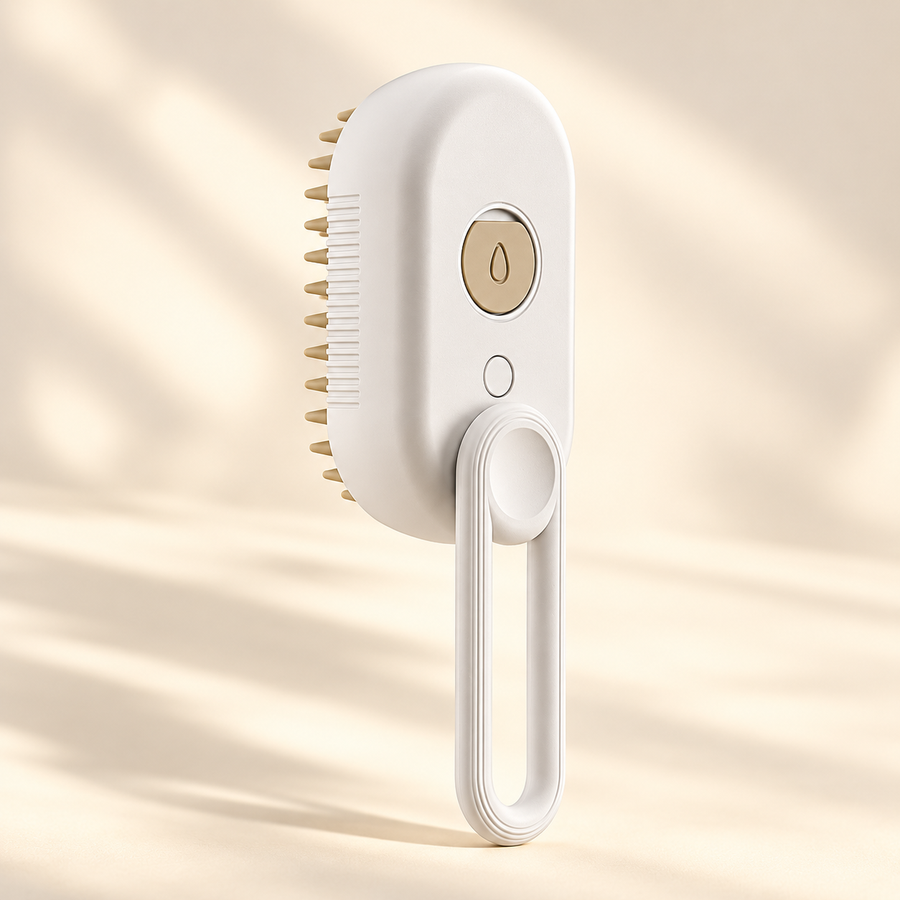 Brosse brumisante 3-en-1 pour chat