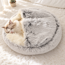 Couchage douillet 2-en-1 pour chat