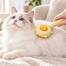 Brosse de massage pour chat et chien – jaune