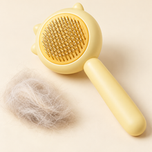 Brosse de massage pour chat et chien – jaune