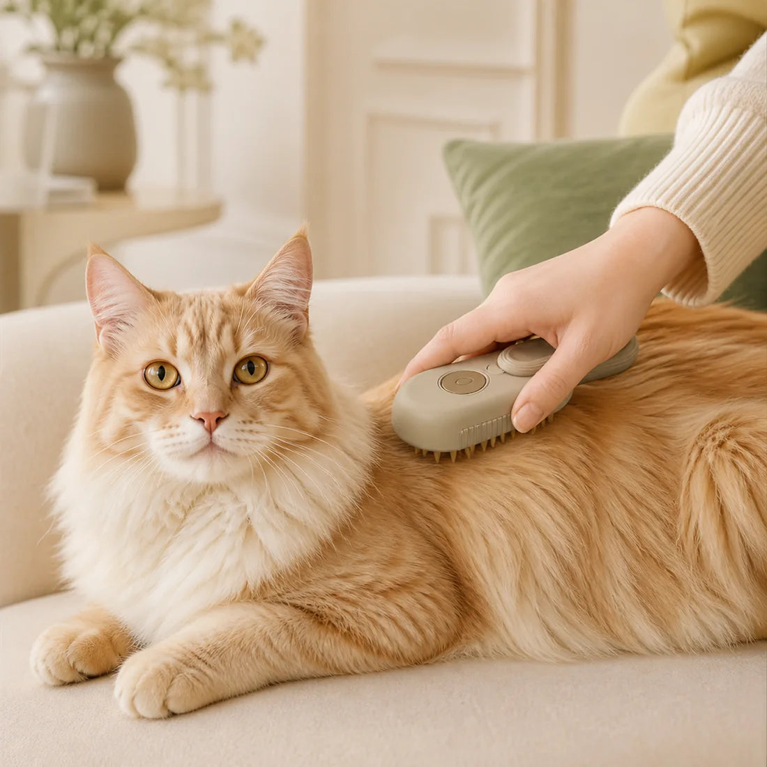 Brosse vapeur pour animaux